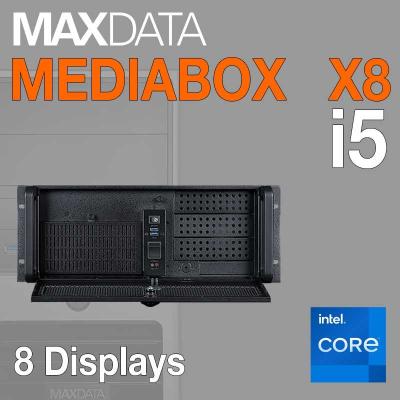MD Mediabox X8R 4U Rack - 8x mini-DP - WinIoT