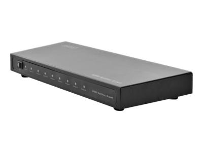 DIGITUS Professional DS-43302 - Video-/Audio-Splitter - 8 x HDMI - Desktop