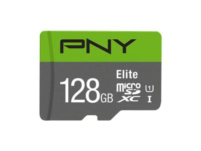 PNY Elite - Flash-Speicherkarte - 128 GB - UHS-I U1 / Class10 - microSDXC UHS-I