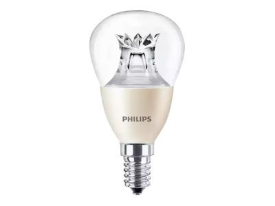 Philips MASTER LEDluster - LED-Lampe - Form: P48 - klar Finish - E14 - 6 W (Entsprechung 40 W)