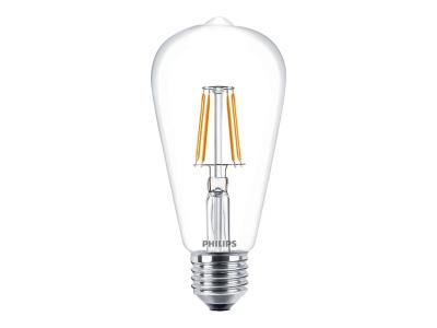 Philips Classic LEDBulb - Gl?hbirne mit LED-Filament - Form: ST64 - klar Finish - E27 - 4.3 W (Entsprechung 40 W)