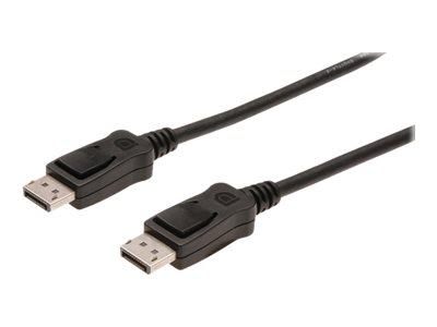 DIGITUS - DisplayPort-Kabel - DisplayPort (M) zu DisplayPort (M) - 1 m - geformt, 4K Unterst?tzung - Schwarz