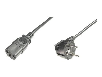 ASSMANN - Stromkabel - power IEC 60320 C13 zu power CEE 7/7 (M) - Wechselstrom 250 V - 2.5 m - geformt